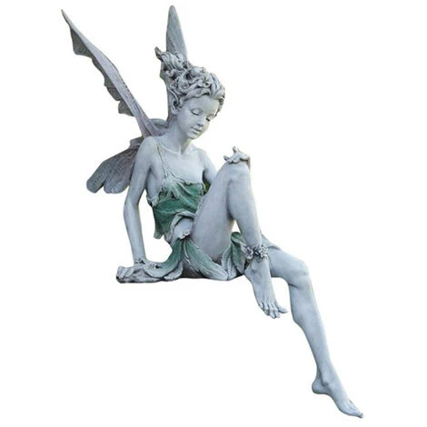 Statue De Fée Assise, Ornement De Jardin En Résine Artisanat Aménagement Paysager Décoration De Cour Parfaite Vacances/Cadeau D'anniversaire() 6 Statue De Fée Assise, Ornement De Jardin En Résine Artisanat Aménagement Paysager Décoration De Cour Parfaite Vacances/Cadeau D'anniversaire() – Image 4