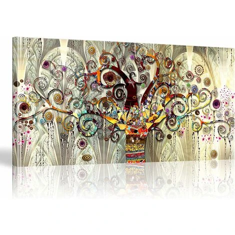 Arbre De Vie Impression Sur Toile Tableau Décoration Murale Salon Moderne 40x70cm,T-Audace 3 Arbre De Vie Impression Sur Toile Tableau Décoration Murale Salon Moderne 40x70cm,T-Audace