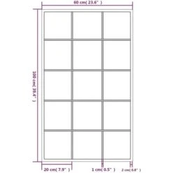 Miroir Mural Noir 100x60 Cm Métal VidaXL -ATMOSPHERA || VIDAXL || Safavieh Soldes 58477705 3