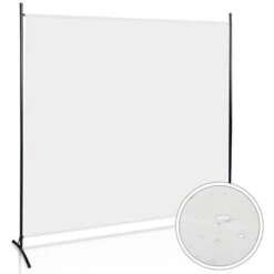 Hengda Paravent Mur D'Espagne Vestiaire Extensible 360° Jardin Séparateur De Pièce 1 Pièce Beige
