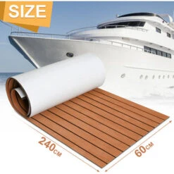 Randaco Tapis De Sol Tapis De Pont En Mousse EVA Teck Yacht Tapis De Sol Auto-Adhésif Marron 240x60cm -ATMOSPHERA || VIDAXL || Safavieh Soldes 58741765 2
