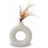 Vase Pampa, Vase En Céramique Décoration De La Maison Minimaliste Déco Blanc Végétarien En Céramique Pot De Fleur Vase Decoratif, S -ATMOSPHERA || VIDAXL || Safavieh Soldes 58771930 1