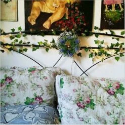 Lierre Artificiel, [1 PCS] 2M Feuille Guirlande Lumineuse, Plantes Artificielles Avec 20 LED Et Vert Feuille, Chaîne Lumières LED De Vigne Pour Jardin, Cour, Maison, Patio, Fête De Mariage Décoration， -ATMOSPHERA || VIDAXL || Safavieh Soldes 58773260 3