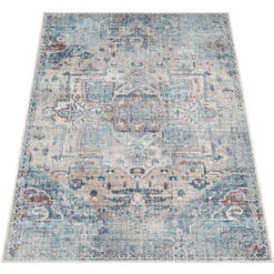 Paco Home Tapis Salon Chambre Adulte Tissage Plat Moderne Oriental Marocain Vintage Lavable 60x100 Cm, Multicolore 4 -ATMOSPHERA || VIDAXL || Safavieh Soldes 58782561 5