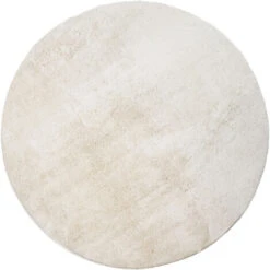 Paco Home Tapis, Tapis À Poils Ras Doux Pour Salon, Doux, Lavable, Beige 80 Cm Rond -ATMOSPHERA || VIDAXL || Safavieh Soldes 58966649 5