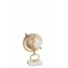 GLOBE SUR PIED MARBRE BLANC / METAL OR SMALL 26,5 Cm -ATMOSPHERA || VIDAXL || Safavieh Soldes 59391760 1