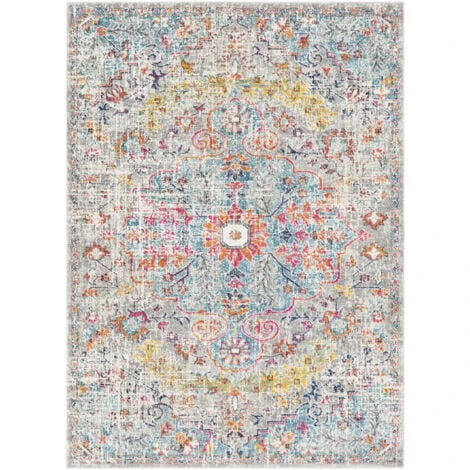 SURYA Tapis De Salon à Poils Courts Et Doux Vintage Oriental Multicolore 120x170 Cm 4 SURYA Tapis De Salon à Poils Courts Et Doux Vintage Oriental Multicolore 120x170 Cm – Image 2