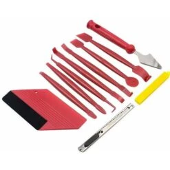 11 Pièces Kit D'outils De Film De Teinte Fenêtre Automatique, Kits De Teinture De Fenêtre De Protection Solaire Automobile, L'installation De Fenêtre De Film Protecteur De Verre De Véhicule