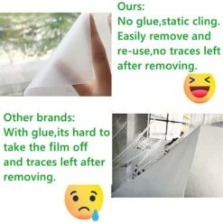 Déstockage Film Fenetre Anti Regard Film Occultant Fenêtre Film Dépoli Vitre Fenêtre Film Electrostatique Opaque Pour Vitre Brise Vue Fenetre Maison Salle De Bain Chambre (Blanc, 45X200) 9 Déstockage Film Fenetre Anti Regard Film Occultant Fenêtre Film Dépoli Vitre Fenêtre Film Electrostatique Opaque Pour Vitre Brise Vue Fenetre Maison Salle De Bain Chambre (Blanc, 45X200) -ATMOSPHERA || VIDAXL || Safavieh Soldes 59854143 3