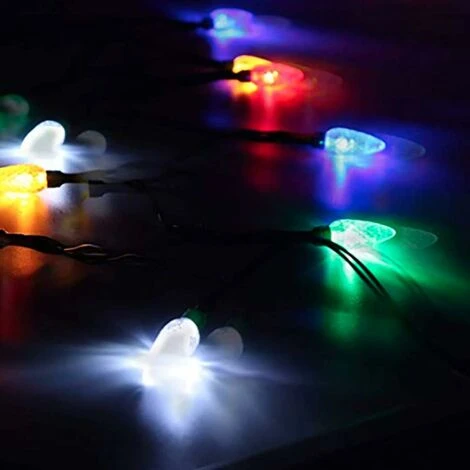 Déstockage Multicolor LED Christmas Lights Phone Charger - 1.4M USB Charging Cable 10 LEDs - Android Micro USB (Android, 1 Pack) 4 Déstockage Multicolor LED Christmas Lights Phone Charger - 1.4M USB Charging Cable 10 LEDs - Android Micro USB (Android, 1 Pack) – Image 2