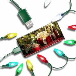 Déstockage Multicolor LED Christmas Lights Phone Charger - 1.4M USB Charging Cable 10 LEDs - Android Micro USB (Android, 1 Pack) 10 Déstockage Multicolor LED Christmas Lights Phone Charger - 1.4M USB Charging Cable 10 LEDs - Android Micro USB (Android, 1 Pack) -ATMOSPHERA || VIDAXL || Safavieh Soldes 59854261 4