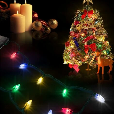 Déstockage Multicolor LED Christmas Lights Phone Charger - 1.4M USB Charging Cable 10 LEDs - Android Micro USB (Android, 1 Pack) 7 Déstockage Multicolor LED Christmas Lights Phone Charger - 1.4M USB Charging Cable 10 LEDs - Android Micro USB (Android, 1 Pack) – Image 5