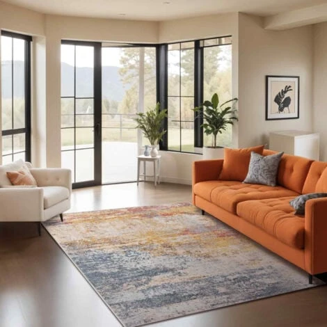 SURYA Tapis De Salon à Poils Courts Et Doux Abstrait Moderne Multicolore 160x213 Cm 3 SURYA Tapis De Salon à Poils Courts Et Doux Abstrait Moderne Multicolore 160x213 Cm