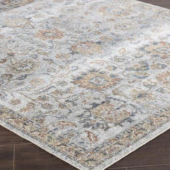 SURYA Tapis Lavable En Machine Vintage Oriental Gris Et Or 160x213 Cm -ATMOSPHERA || VIDAXL || Safavieh Soldes 59897235 5