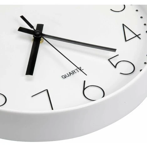 DENUOTOP Pendules Murales Horloge Murale Silencieuse à Quartz Moderne De 12 Pouces Avec Horloges Murales En Chiffres Arabes Sans Cocher Décoration D'accessoires Pour La Maison (blanc) 5 DENUOTOP Pendules Murales Horloge Murale Silencieuse à Quartz Moderne De 12 Pouces Avec Horloges Murales En Chiffres Arabes Sans Cocher Décoration D'accessoires Pour La Maison (blanc) – Image 3