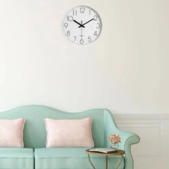 DENUOTOP Pendules Murales Horloge Murale Silencieuse à Quartz Moderne De 12 Pouces Avec Horloges Murales En Chiffres Arabes Sans Cocher Décoration D'accessoires Pour La Maison (blanc) 11 DENUOTOP Pendules Murales Horloge Murale Silencieuse à Quartz Moderne De 12 Pouces Avec Horloges Murales En Chiffres Arabes Sans Cocher Décoration D'accessoires Pour La Maison (blanc) -ATMOSPHERA || VIDAXL || Safavieh Soldes 60005141 5