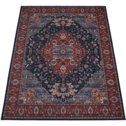 Paco Home Tapis Salon Chambre Adulte Tissage Plat Vintage Oriental Ornements Bordure Lavable 60x100 Cm, Rouge 2 -ATMOSPHERA || VIDAXL || Safavieh Soldes 60313109 5