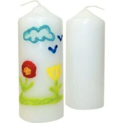 Lot De 12 Bougies Blanches à Décorer -ATMOSPHERA || VIDAXL || Safavieh Soldes 60615631 4