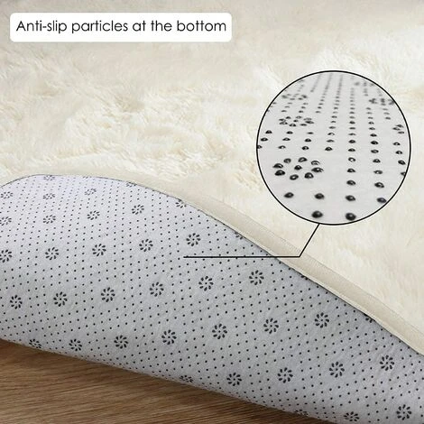 4x4 Tapis Rond Blanc Doux Pour Chambre à Coucher Tapis Moderne Cercle Moelleux Pour Enfants Filles Chambre De Bébé Intérieur En Peluche Circulaire Pépinière Tapis Mignon Cosy Tapis Pour Salon 6 4x4 Tapis Rond Blanc Doux Pour Chambre à Coucher Tapis Moderne Cercle Moelleux Pour Enfants Filles Chambre De Bébé Intérieur En Peluche Circulaire Pépinière Tapis Mignon Cosy Tapis Pour Salon – Image 4