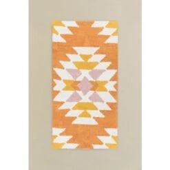 Tapis En Coton (140x70 Cm) Tuyen SKLUM Moutarde -ATMOSPHERA || VIDAXL || Safavieh Soldes 61468081 2