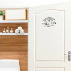 Sticker Décoratif De Porte Toilettes -ATMOSPHERA || VIDAXL || Safavieh Soldes 62019174 2