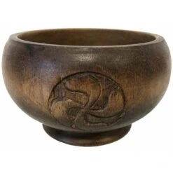 Coupe En Bois Taillé Symbole Bonne Fortune