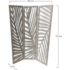 Paravent Koloa En Bois 2x120x170cm 7house -ATMOSPHERA || VIDAXL || Safavieh Soldes 62487359 3