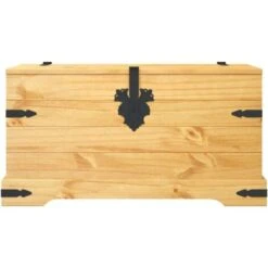Coffre De Rangement Pin Mexicain Gamme Corona 91x49,5x47 Cm VidaXL -ATMOSPHERA || VIDAXL || Safavieh Soldes 6272583 4