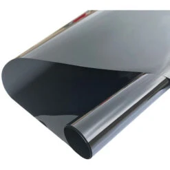 RHAFAYRE Film Miroir Fenêtre Sans Tain Anti Chaleur Anti-Regard Contrôle De La Température Protection De La Vie Privée Film Adhésif Réfléchissant Pour Fenêtre Maison Bureau Magasin (40400cm, Noir-Arg