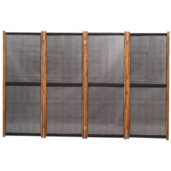 Cloison De Séparation 4 Panneaux Noir 280x180 Cm VidaXL 10 Cloison De Séparation 4 Panneaux Noir 280x180 Cm VidaXL -ATMOSPHERA || VIDAXL || Safavieh Soldes 64700576 4