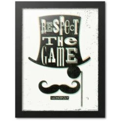 Impression Encadrée 30x40 Cm Monopoly Respect Du Jeu