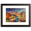 Estampe Encadrée 30x40 Cm Venise Leonid Afremov