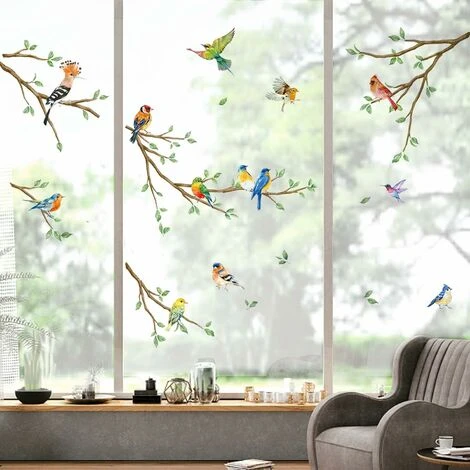 Autocollants Fenêtre Oiseaux Sur Branche Arbre Anti-Collision Stickers Colibri Feuilles Vertes Stickers Vitre Anti-Adhésifs Fenêtre Porte Salle De Bain Décalques Lefou 3 Autocollants Fenêtre Oiseaux Sur Branche Arbre Anti-Collision Stickers Colibri Feuilles Vertes Stickers Vitre Anti-Adhésifs Fenêtre Porte Salle De Bain Décalques Lefou