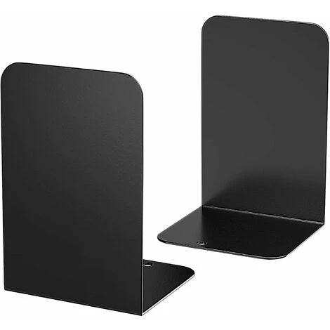 Serre-livres, Serre-livres En Métal Noir Pour Livres Lourds, (2pcs, 5.3x7.8x4) BF 3 Serre-livres, Serre-livres En Métal Noir Pour Livres Lourds, (2pcs, 5.3x7.8x4) BF