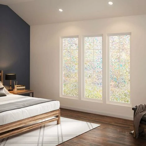 Film De Fenêtre électrostatique Effet Arc-en-ciel, Film De Fenêtre Décoratif Intimité, Film De Fenêtre Anti-UV 3D, Film De Fenêtre Occultant Idéal Pour Chambre, Bureau, Cuisine, 60x300CM 5 Film De Fenêtre électrostatique Effet Arc-en-ciel, Film De Fenêtre Décoratif Intimité, Film De Fenêtre Anti-UV 3D, Film De Fenêtre Occultant Idéal Pour Chambre, Bureau, Cuisine, 60x300CM – Image 3