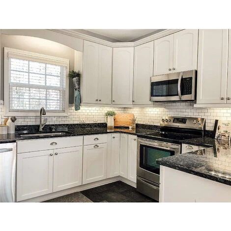 Credence Adhésif Pour Cuisine Salle De Bain, Faux Carrelage Adhésif Mur Blanc Credence Cuisine Adhésif, Imperméable Metro 3D Carrelage PVC Adhésif Mural, 4 Pièces (Blanc, 4 Feuilles) 5 Credence Adhésif Pour Cuisine Salle De Bain, Faux Carrelage Adhésif Mur Blanc Credence Cuisine Adhésif, Imperméable Metro 3D Carrelage PVC Adhésif Mural, 4 Pièces (Blanc, 4 Feuilles) – Image 3