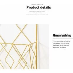 Porte-revues Suspendu Porte-revues En Métal, Porte-journaux, Panier à Journaux, Porte-revues Mural Avec 2 Crochets Pour Magazines, Livres Et Documents De Bureau (doré) -ATMOSPHERA || VIDAXL || Safavieh Soldes 65505109 3