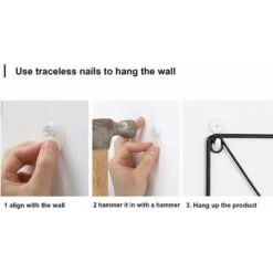 Porte-revues Suspendu Porte-revues En Métal, Porte-journaux Panier à Journaux Porte-revues Mural Avec 2 Crochets Pour Magazines, Livres Et Documents De Bureau (Noir) -ATMOSPHERA || VIDAXL || Safavieh Soldes 65505477 3