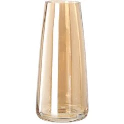 Grand Vase En Verre, Vase En Verre Conique, Grand Vase Transparent, Vase Décoratif, Vase Décoratif Avec