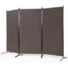 COSTWAY Paravent Sur Pied 3 Panneaux Pliable,Brise Vue,Cloison De Séparation Pièce Protéger Privée, 260 X 183 CM Café 1 COSTWAY Paravent Sur Pied 3 Panneaux Pliable,Brise Vue,Cloison De Séparation Pièce Protéger Privée, 260 X 183 CM Café -ATMOSPHERA || VIDAXL || Safavieh Soldes 65845117 1
