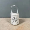 Déstockage Lanterne De Bougie De Noël Rustique, Lanternes De Bougie Pratiques De Ferme Avec Flocon De Neige De Cerf D'arbre Creux Pour Les Ornements De Décor De Festival De Fête, Vieux Cerf -ATMOSPHERA || VIDAXL || Safavieh Soldes 65869944 1