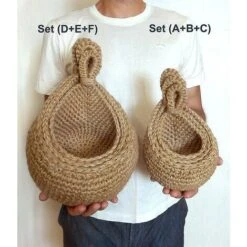 3pcs Panier Suspendu Tenture Murale Panier De Fruits Et Légumes Stockage Organisateur De Cuisine