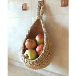 3pcs Panier Suspendu Tenture Murale Panier De Fruits Et Légumes Stockage Organisateur De Cuisine -ATMOSPHERA || VIDAXL || Safavieh Soldes 66019738 4