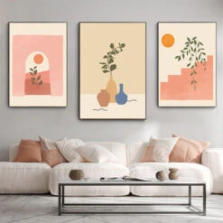RHAFAYRE 6 Pièces Impressions D'Art Mural Ligne Minimaliste Affiches D'Art Esthétique Moderne Abstrait Boho Art Mural De Dessin Géométrique De Paysage Visage De Femme Sans Cadre, 2025 CM -ATMOSPHERA || VIDAXL || Safavieh Soldes 66815768 5