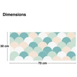 Bandeau PVC Lot De 2 : L 70cmxH 30cm Mermaid -ATMOSPHERA || VIDAXL || Safavieh Soldes 67433402 3