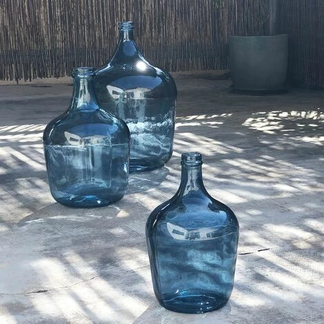 Bonbonne Dame Jeanne En Verre Recyclé Bleu 4L 3 Bonbonne Dame Jeanne En Verre Recyclé Bleu 4L