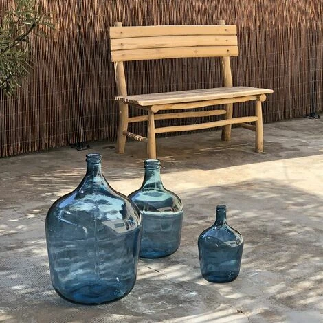 Bonbonne Dame Jeanne En Verre Recyclé Bleu 4L 6 Bonbonne Dame Jeanne En Verre Recyclé Bleu 4L – Image 4