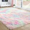 Tapis Décoration De Chambre Licorne 120 X 160 Cm, Tapis Pastel Pour Enfants, Tapis à Poils Longs Pour Chambre D'enfant, Tapis De Jeu Doux Pour Bébé, Tapis Flou Pour Salon, Tapis En Peluche Pour Salle -ATMOSPHERA || VIDAXL || Safavieh Soldes 68589614 1