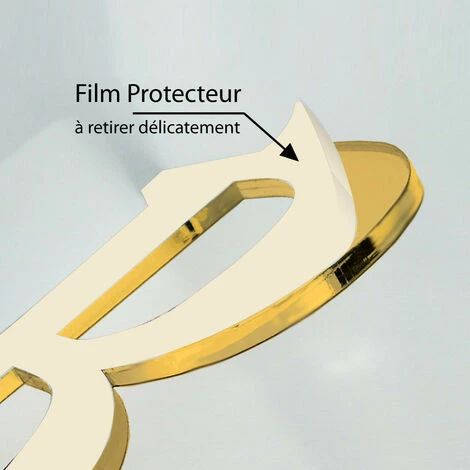 Lettre Miroir Or Décorative Plexiglass. Lettrage Or Adhésif Plastique. Lettre Autocollante Pour Prénom, Décoration Mariage, Enseigne - A - 10 Cm 6 Lettre Miroir Or Décorative Plexiglass. Lettrage Or Adhésif Plastique. Lettre Autocollante Pour Prénom, Décoration Mariage, Enseigne - A - 10 Cm – Image 4