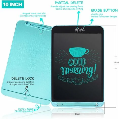 Déstockage Tableau D'écriture LCD, Tablette D'écriture Partiellement Effaable De 8,5 Pouces Tableau D'écriture électronique LCD Avec Bouton De Suppression De Verrouillage Adapté Aux Bureaux D'écoles 5 Déstockage Tableau D'écriture LCD, Tablette D'écriture Partiellement Effaable De 8,5 Pouces Tableau D'écriture électronique LCD Avec Bouton De Suppression De Verrouillage Adapté Aux Bureaux D'écoles – Image 3